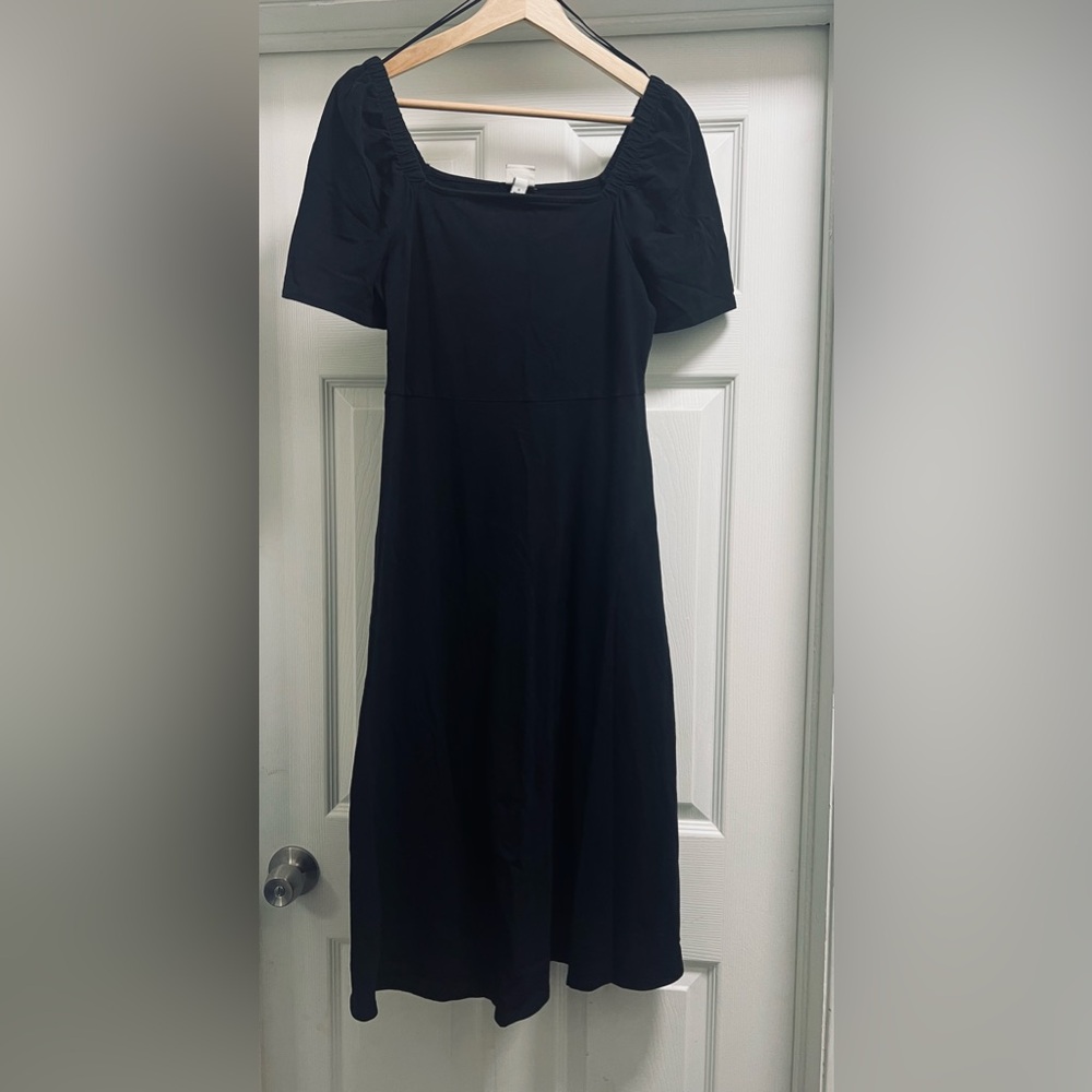 a new day Classic Black Midi Dress